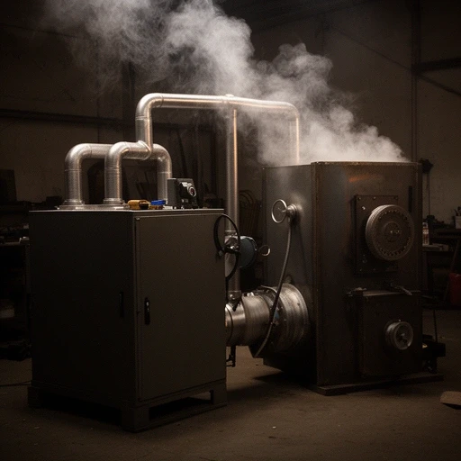 Generator dymu przy komorze wędzarniczej
